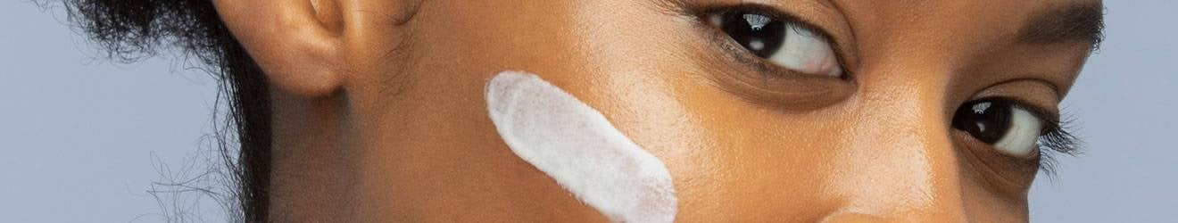 Maybelline Primer products illustrative banner image - Close up of a woman's face